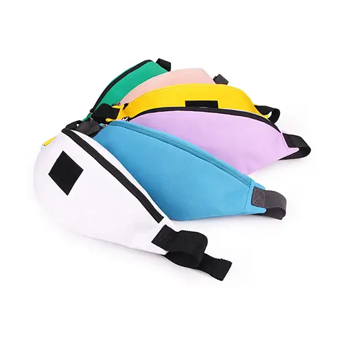  Stylish Multi-Color Waist Bag with Large Capacity and Adjustable Strap